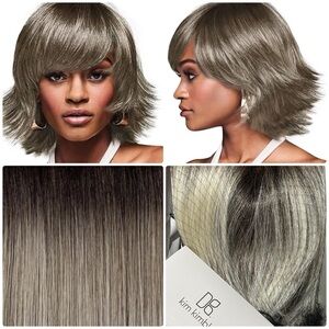 CHLOE Wig by KIM KIMBLE Textured Tru2Life Fiber Mono Top +Lace Sweet Cream Color